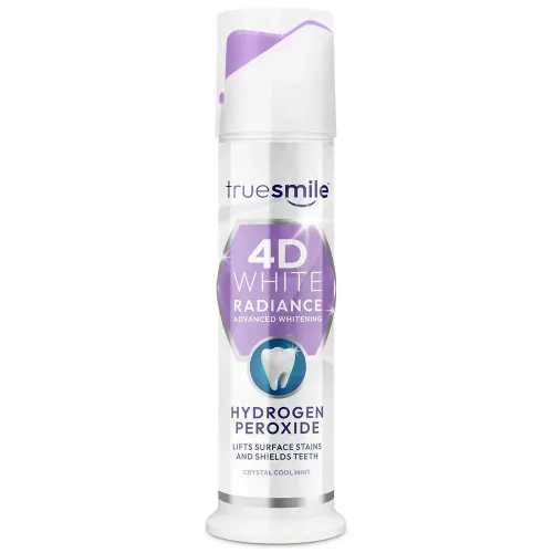 truesmile-toothpaste-100ml-4d-white خمیر دندان پمپی ترو اسمایل TrueSmile 4D White Radiance سفید کننده 100 میل - Image 1