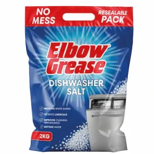 نمک ماشین ظرفشویی البو گریس Elbow Grease جلوگیری از ایجاد لکه‌های سفید و رسوبات آهکی - 2 کیلوگرم